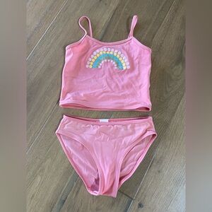 Gymboree Flowered Rainbow swimsuit